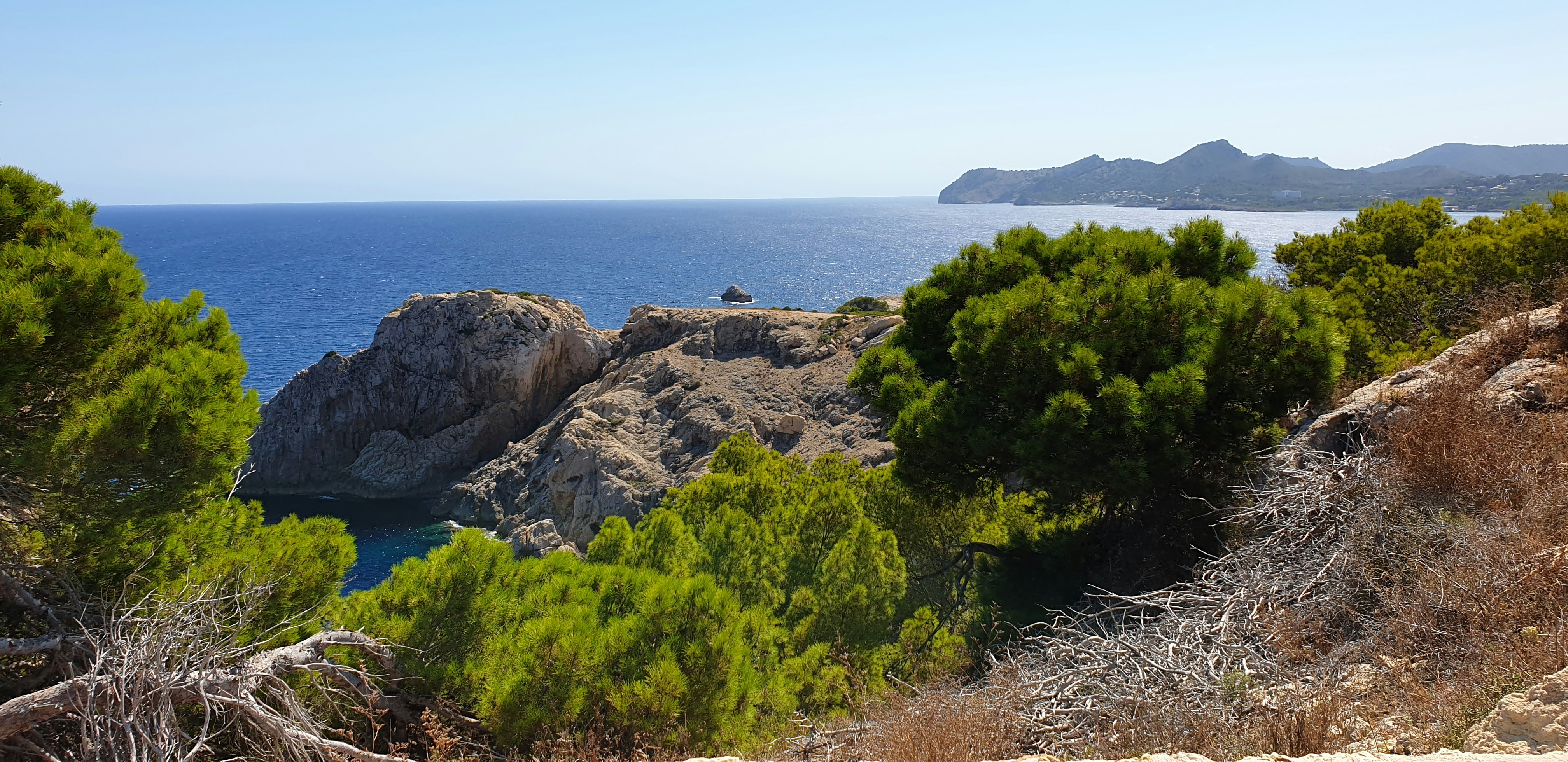 Mediterranean terrace with sea view